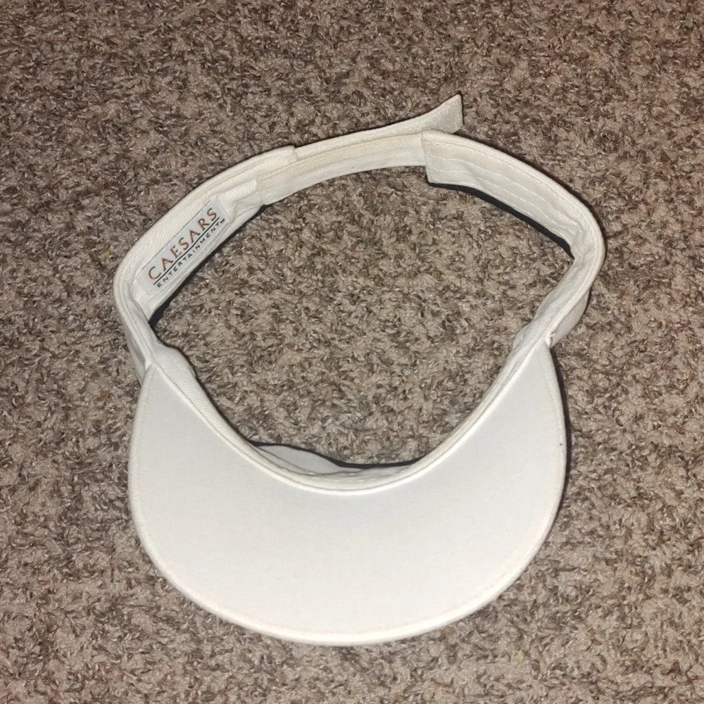 Las Vegas Sin City Unisex White Visor Adjustable OSFM - Picture 8 of 9